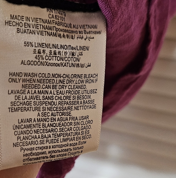 BCBGMaxAzria Off-Shoulder Magenta Blouse - Picture 5 of 5